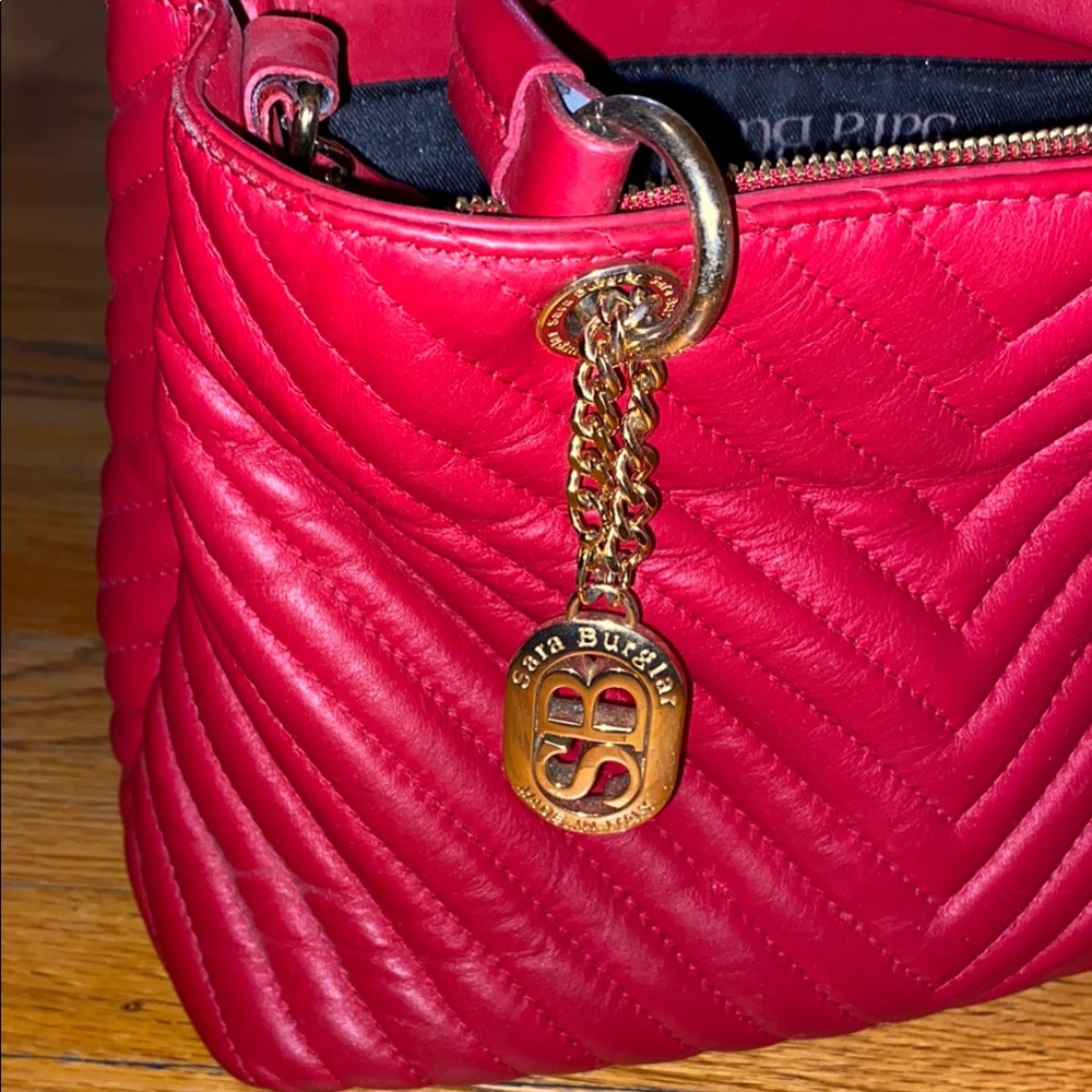 Red Quilted Women's Bag
